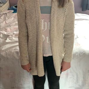 Cat and Jack tan cardigan.